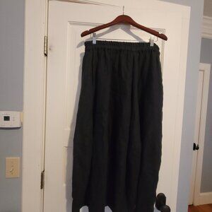 Artemesia heavy duty linen skirt M/L
